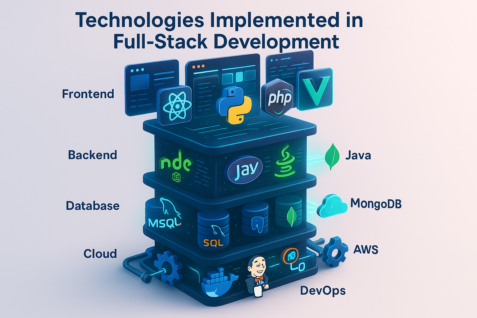 Technologies Implemented in Full-Stack Development