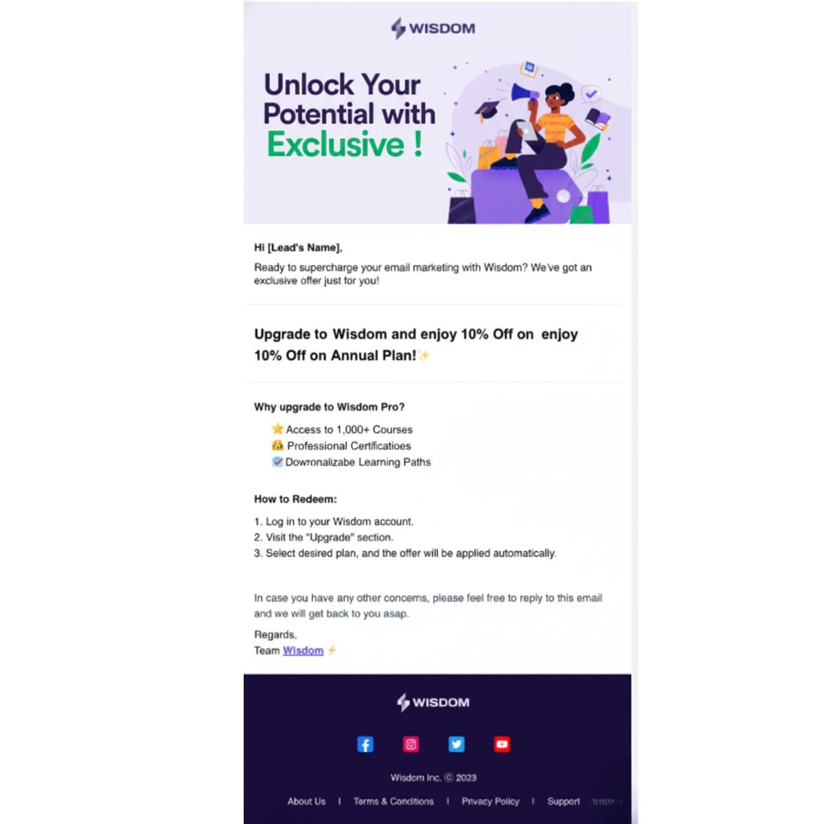 Exclusive Value Email (Quarterly)