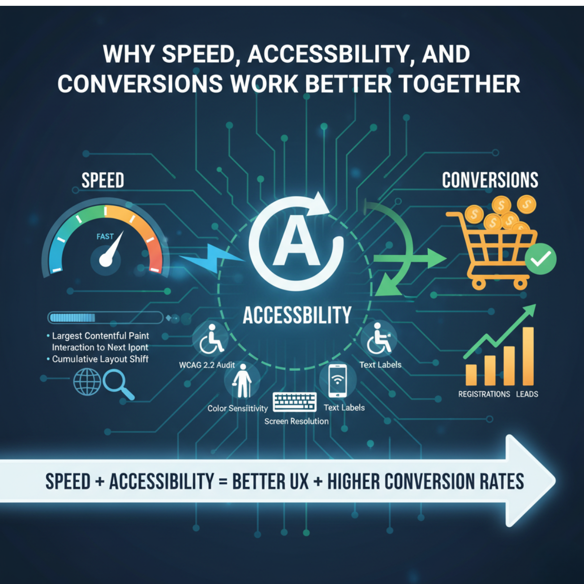 Why Speed, Accessibility, and Conversions Work Better Together