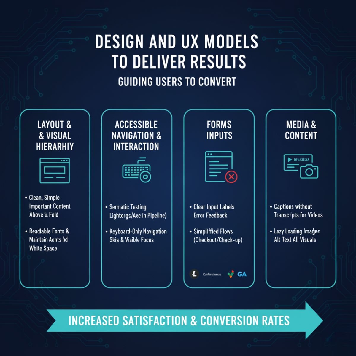 Design and UX models to deliver results.