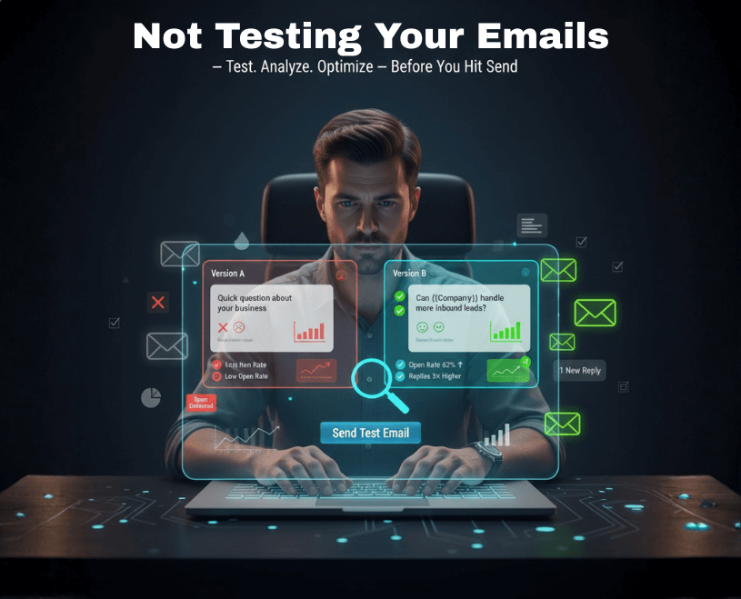 A/B testing emails