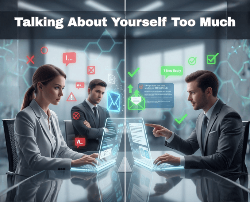 Self-focused email example