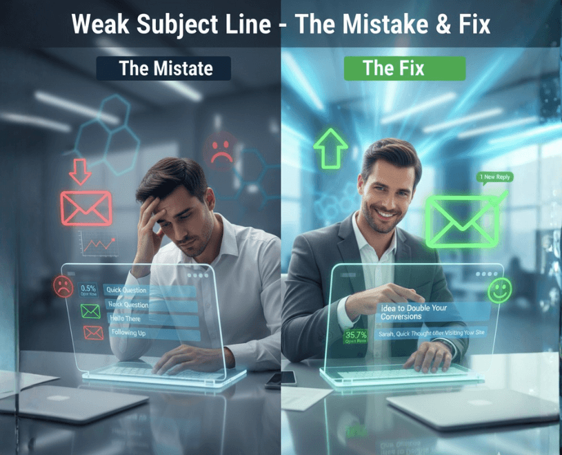 Weak subject line example