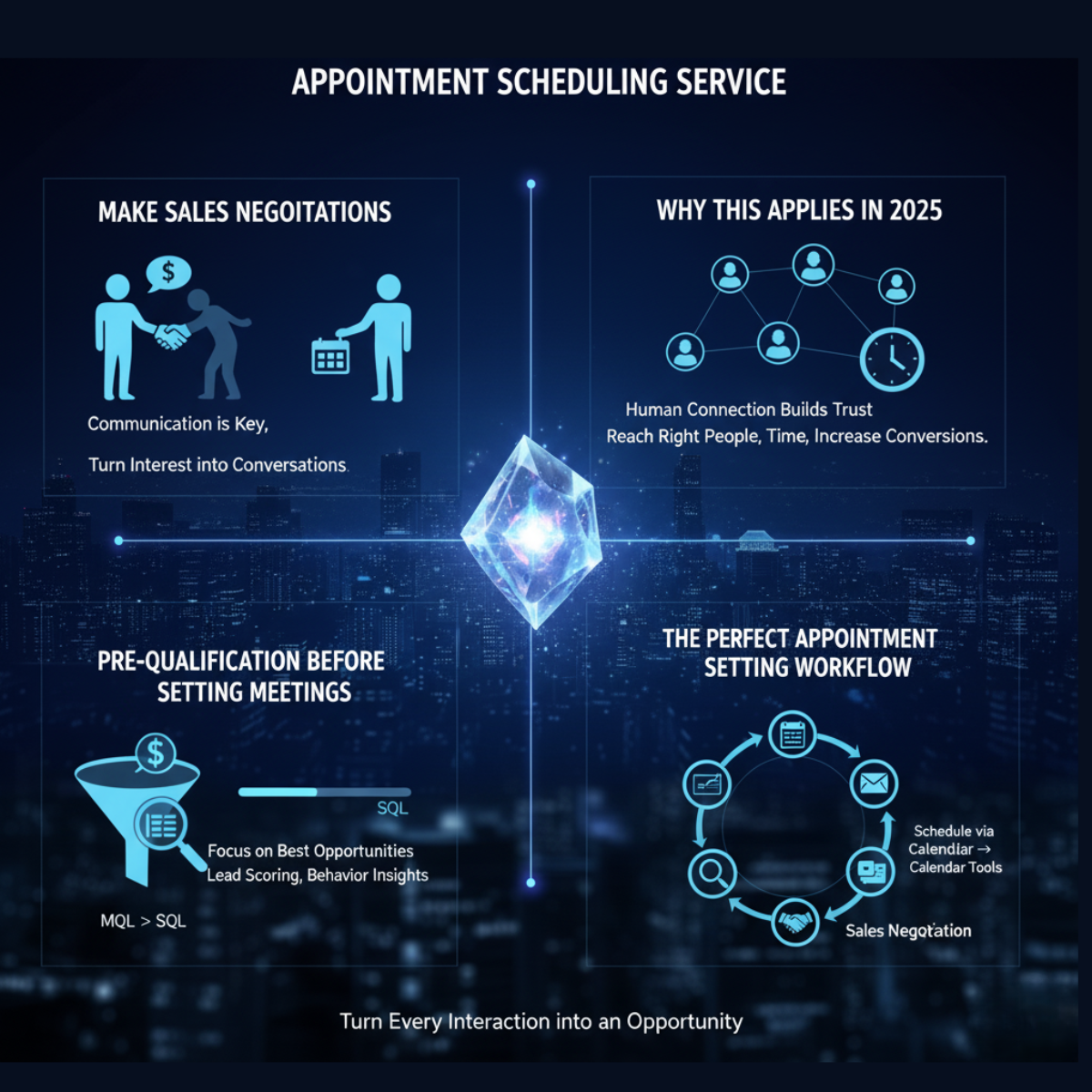 Appointment Scheduling Service - Make Sales Negotiations
