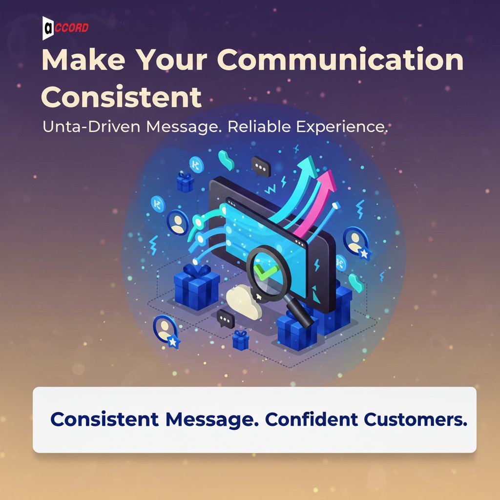 Make your communication consistent.