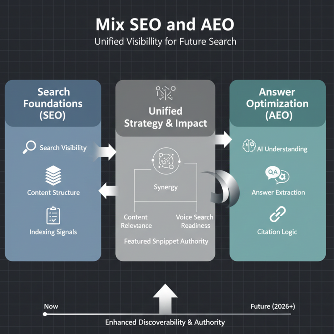 Mix SEO and AEO