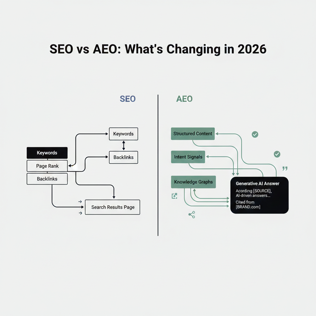 SEO vs AEO: What’s Changing in 2026