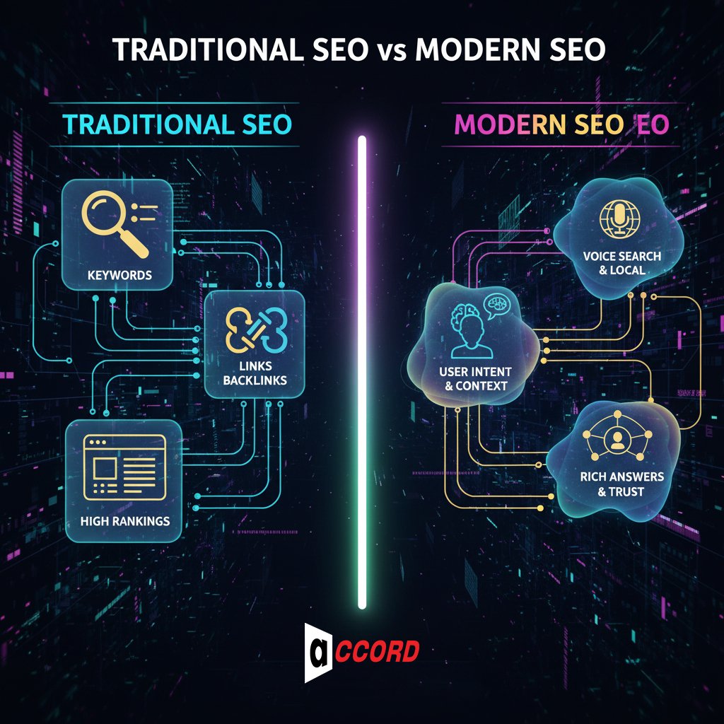 Traditional SEO vs Modern SEO