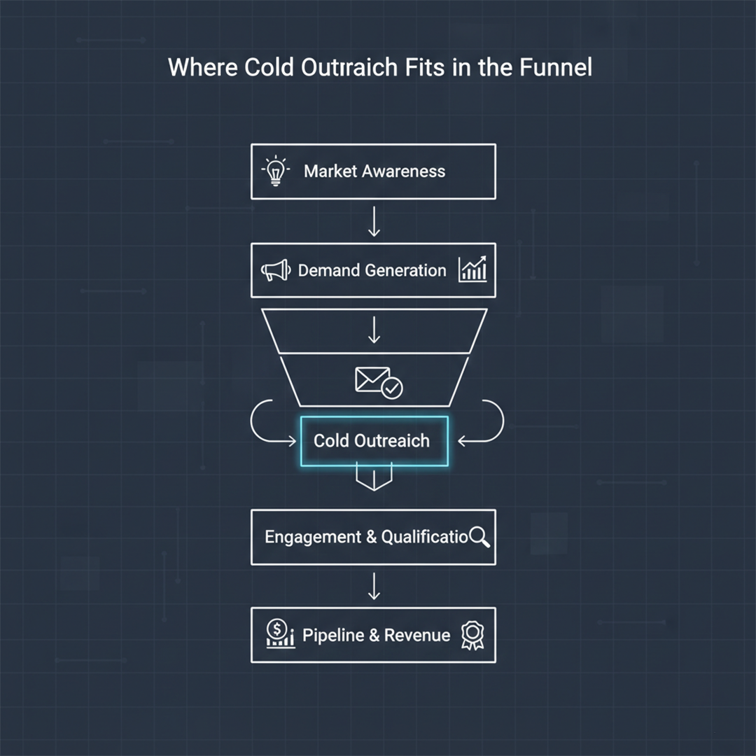 Where Cold Outreach Fits in the Funnel