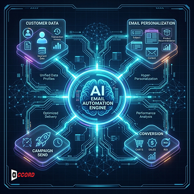 AI Email Marketing Workflow Diagram