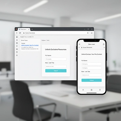 Interactive AMP email design