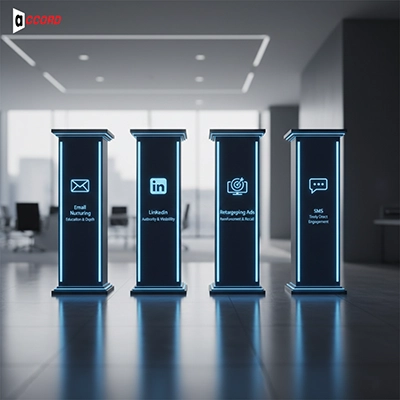 Multi-channel lead nurturing strategy for modern service businesses