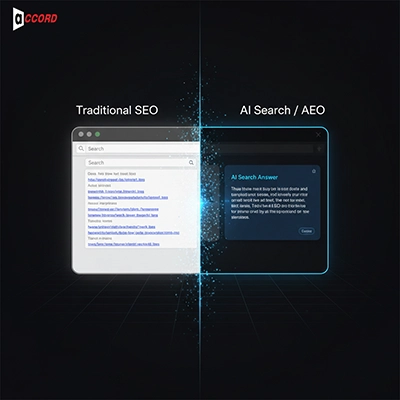 What is the difference between SEO and AEO now that AI is here?