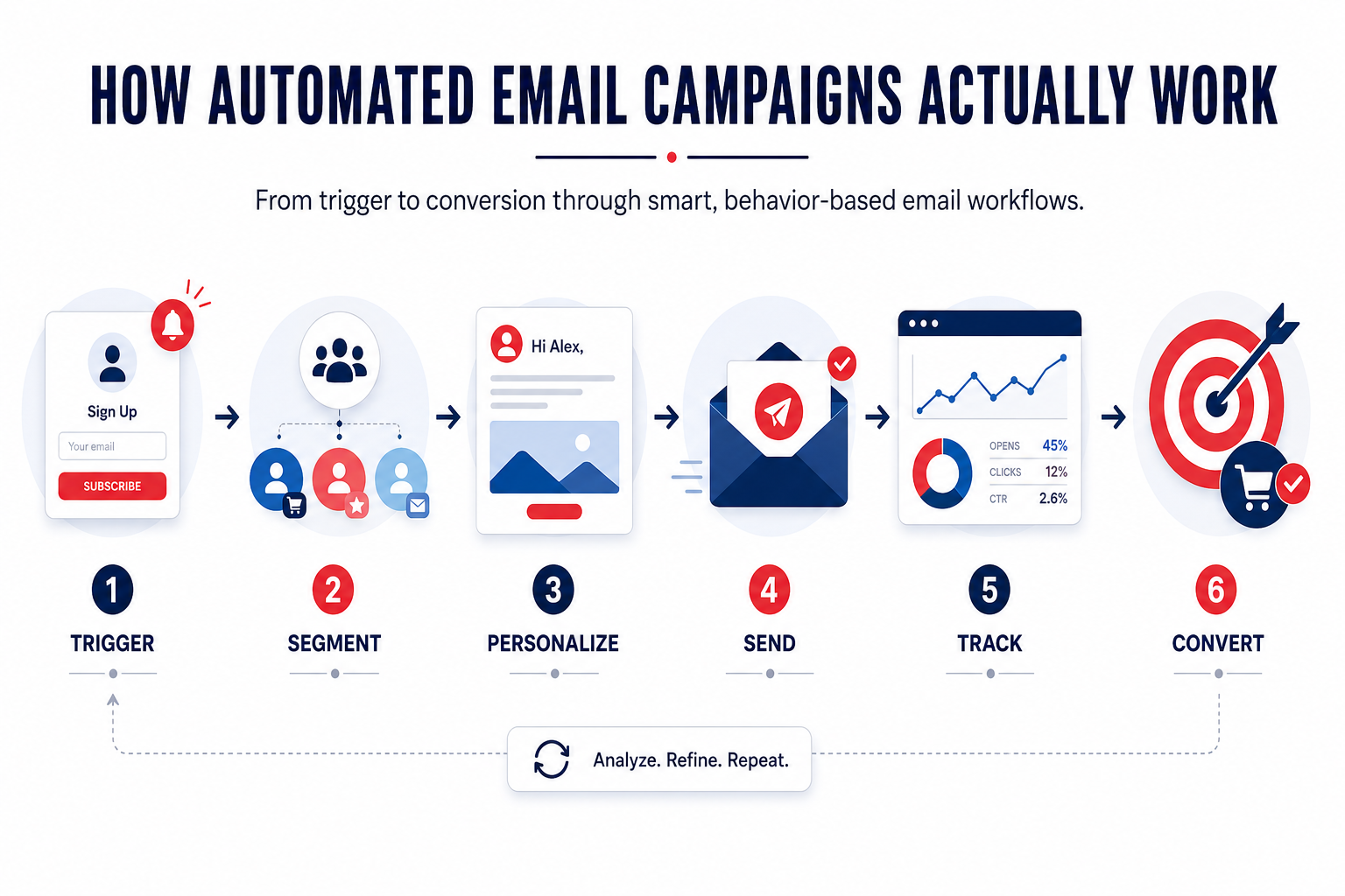 How automated email campaigns actually work